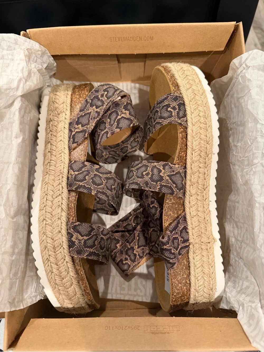 Steve Madden Kimmie sandal blu snake